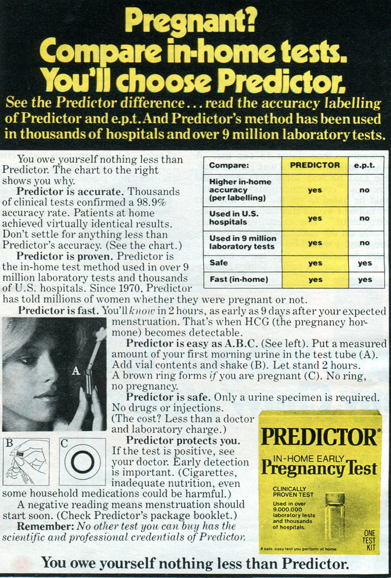 Illustration for article titled Selling American Women on the First At-Home Pregnancy Tests